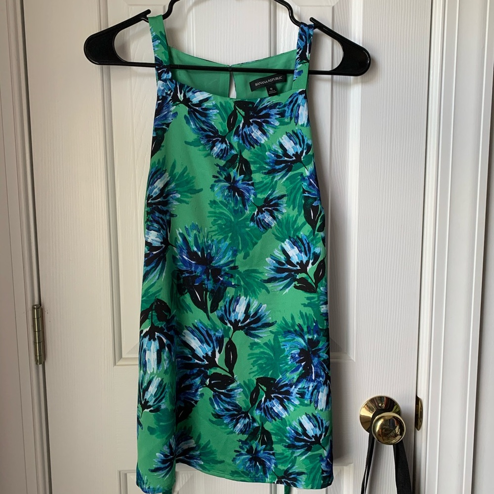 green and blue tank top from BR